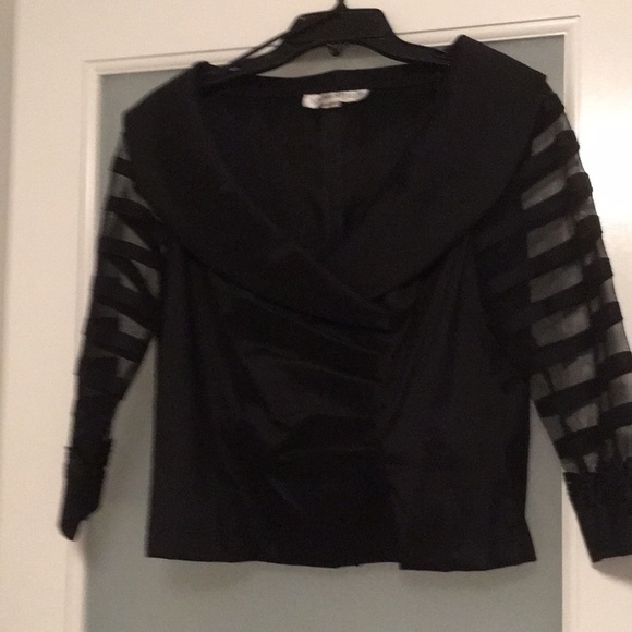 Emma Street Tops - Black, mid-sleeve top and long matching skirt.